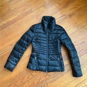 Armani Exchange Women's Quilted Black Puffer Jacket